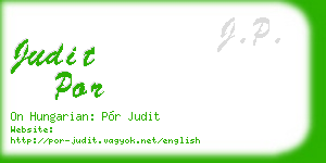 judit por business card