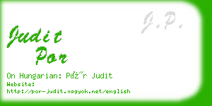 judit por business card